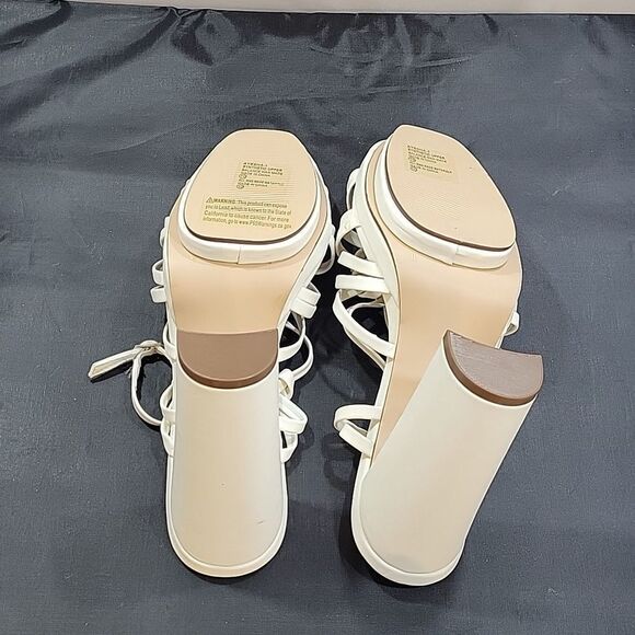 BRAND NEW CHASE+CHLOE BLOCK HEEL OPEN TOE MULTI-STRAP SANDAL G1 - Picture 14 of 14